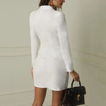 Greta Elegant Blazer Dress with Long Sleeves