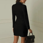 Greta Elegant Blazer Dress with Long Sleeves