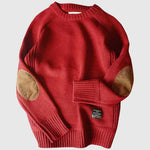 Fabian Classic Knit Sweater with Elbow Patches