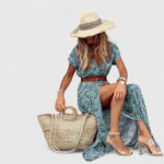 Anke Boho V-Neck Maxi Dress