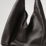 Close-up of the woven finish on the Rushmere Slouch Hobo