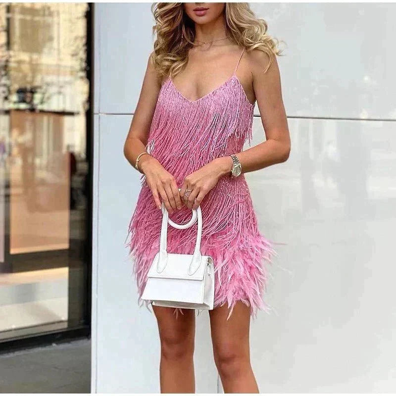 Edith Sequin Cocktail Mini Dress
