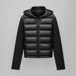 Sedgley Hooded Down Puffer in black, product shot