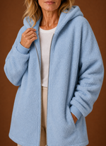 Women's Long Fleece Hooded Winter Jacket | Areleon
