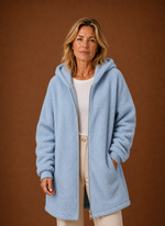 Women's Long Fleece Hooded Winter Jacket | Areleon