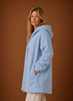 Women's Long Fleece Hooded Winter Jacket | Areleon