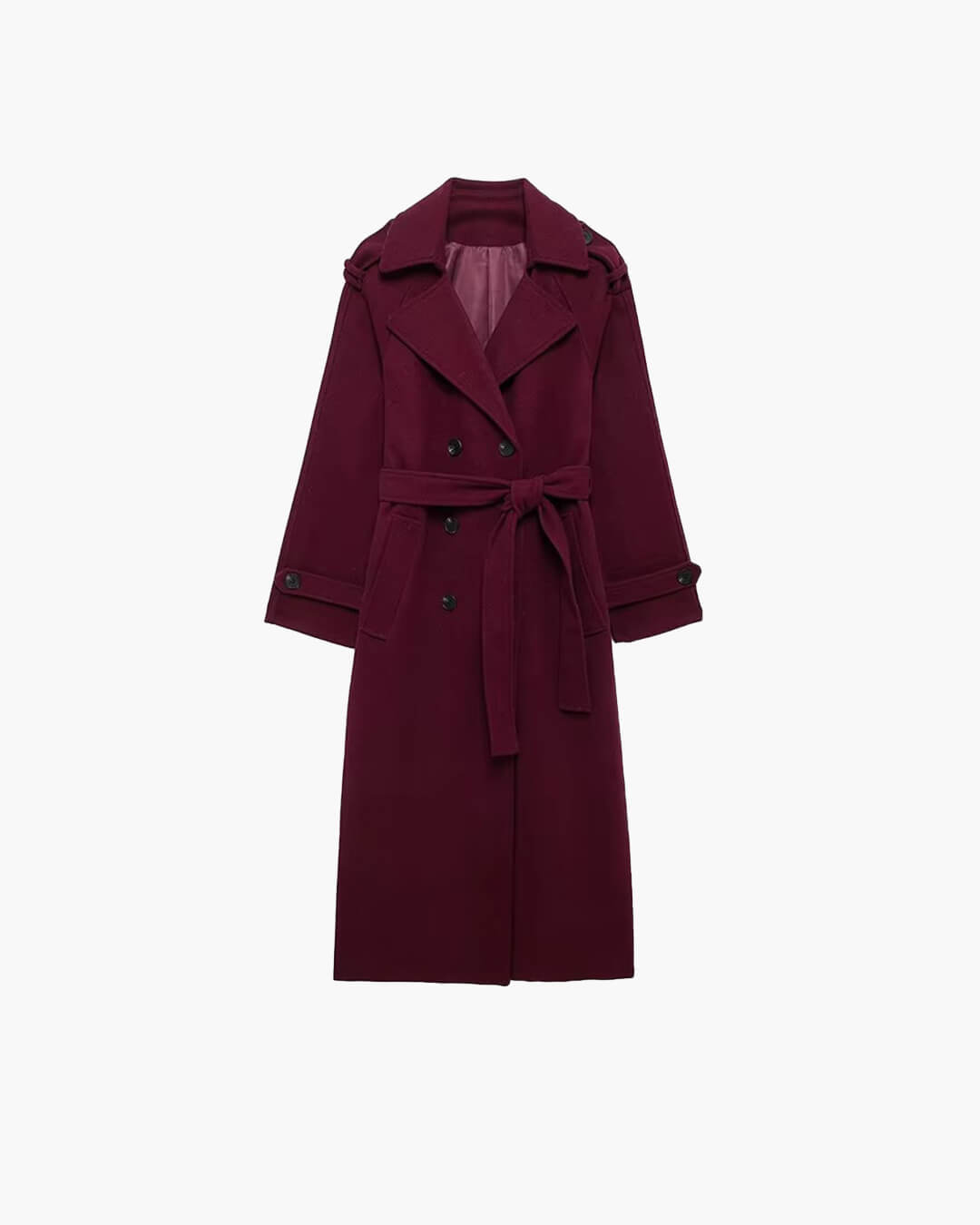 Sabine Long Wool Winter Trench Coat