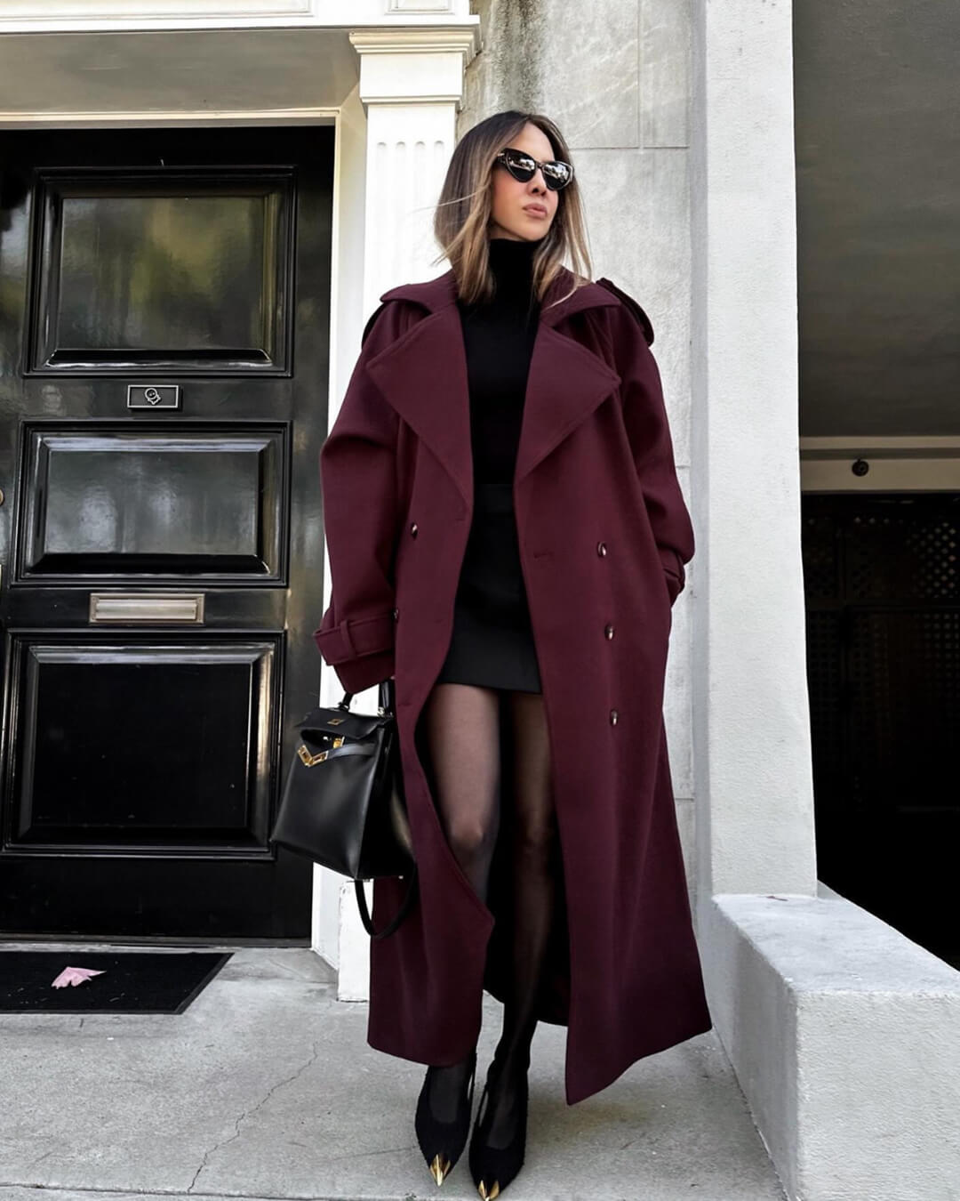 Sabine Long Wool Winter Trench Coat