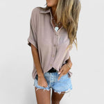 Helene Relaxed Short-Sleeve Blouse