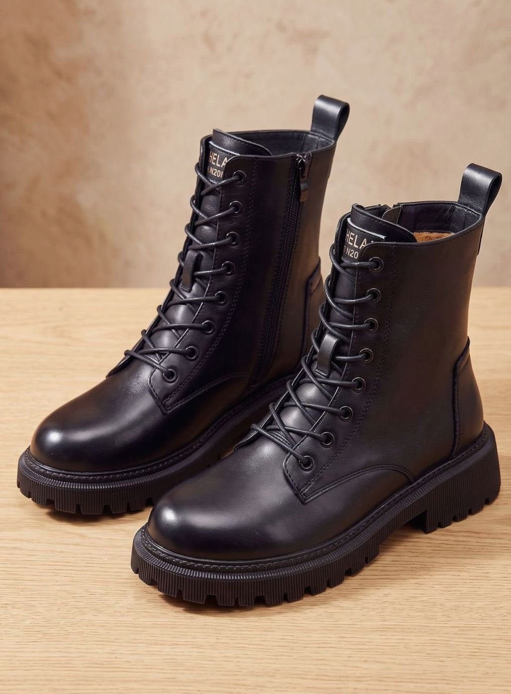 Elfriede Lined Lace-Up Ankle Boots
