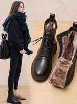 Elfriede Lined Lace-Up Ankle Boots