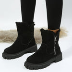 Amelie Fleece-Lined Faux Suede Ankle Boots