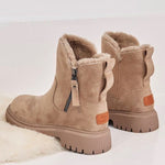 Amelie Fleece-Lined Faux Suede Ankle Boots