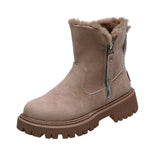 Amelie Fleece-Lined Faux Suede Ankle Boots