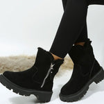 Emilia Lined Faux Suede Winter Boots