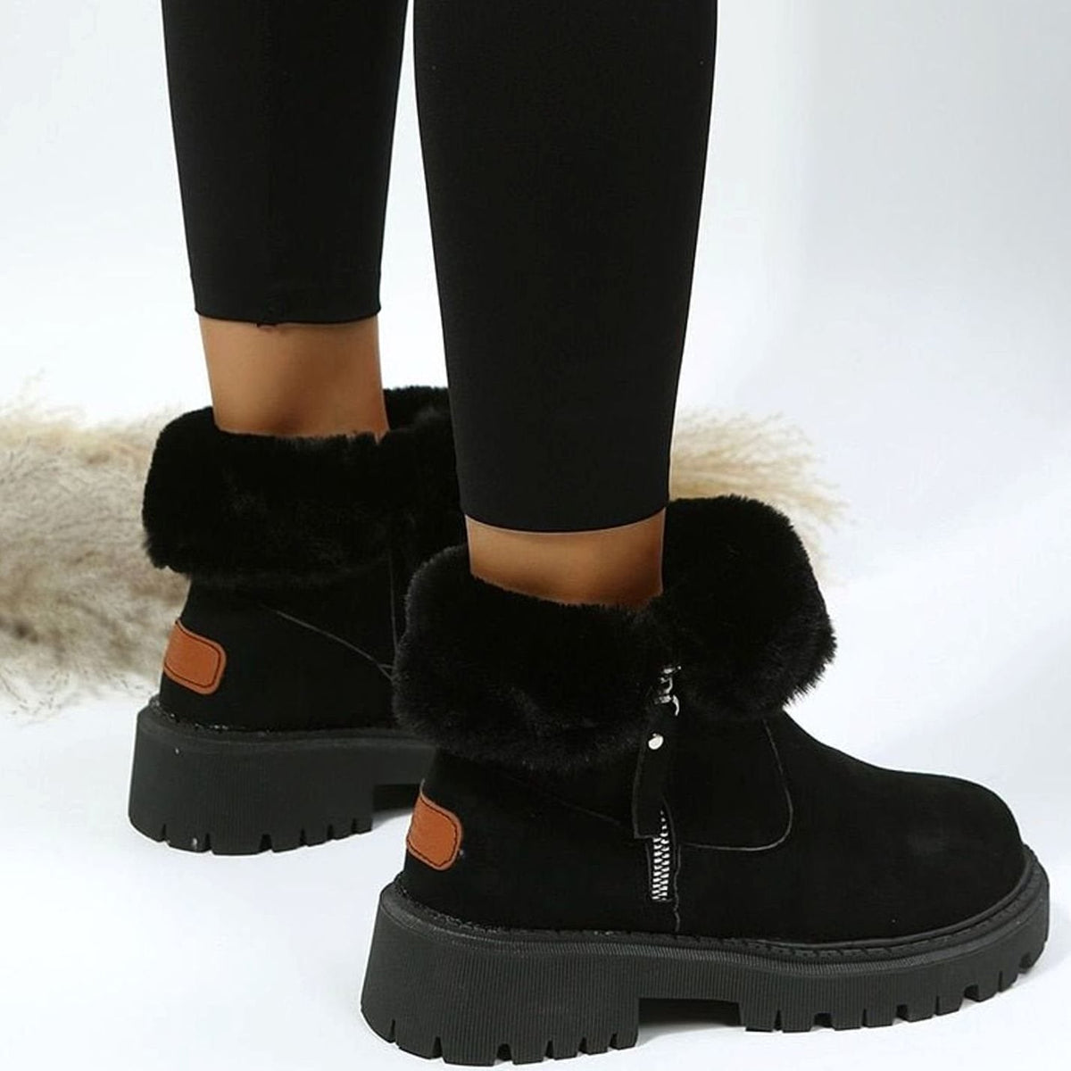 Emilia Lined Faux Suede Winter Boots