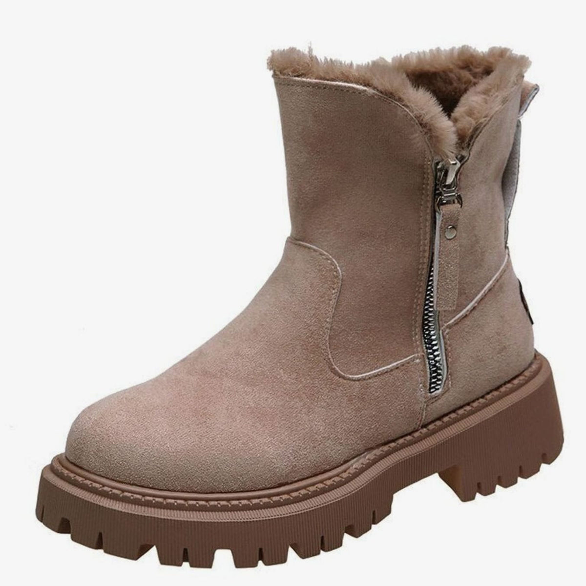 Emilia Lined Faux Suede Winter Boots