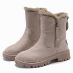 Marlene Lined Faux-Fur Trim Winter Boots