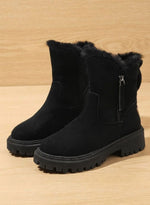 Marlene Lined Faux-Fur Trim Winter Boots