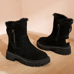Marlene Lined Faux-Fur Trim Winter Boots