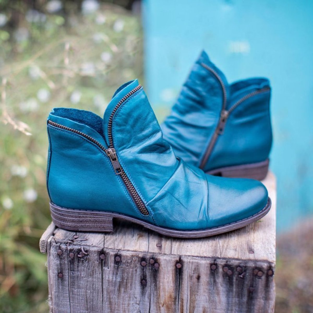 Charlotte Ruched Ankle-High Fall Winter Boots