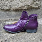 Charlotte Ruched Ankle-High Fall Winter Boots