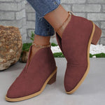 Marlene Pointed Toe Block Heel Boots