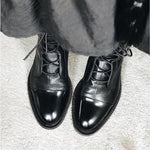 Charlotte Vintage Lace-Up Faux Leather Boots