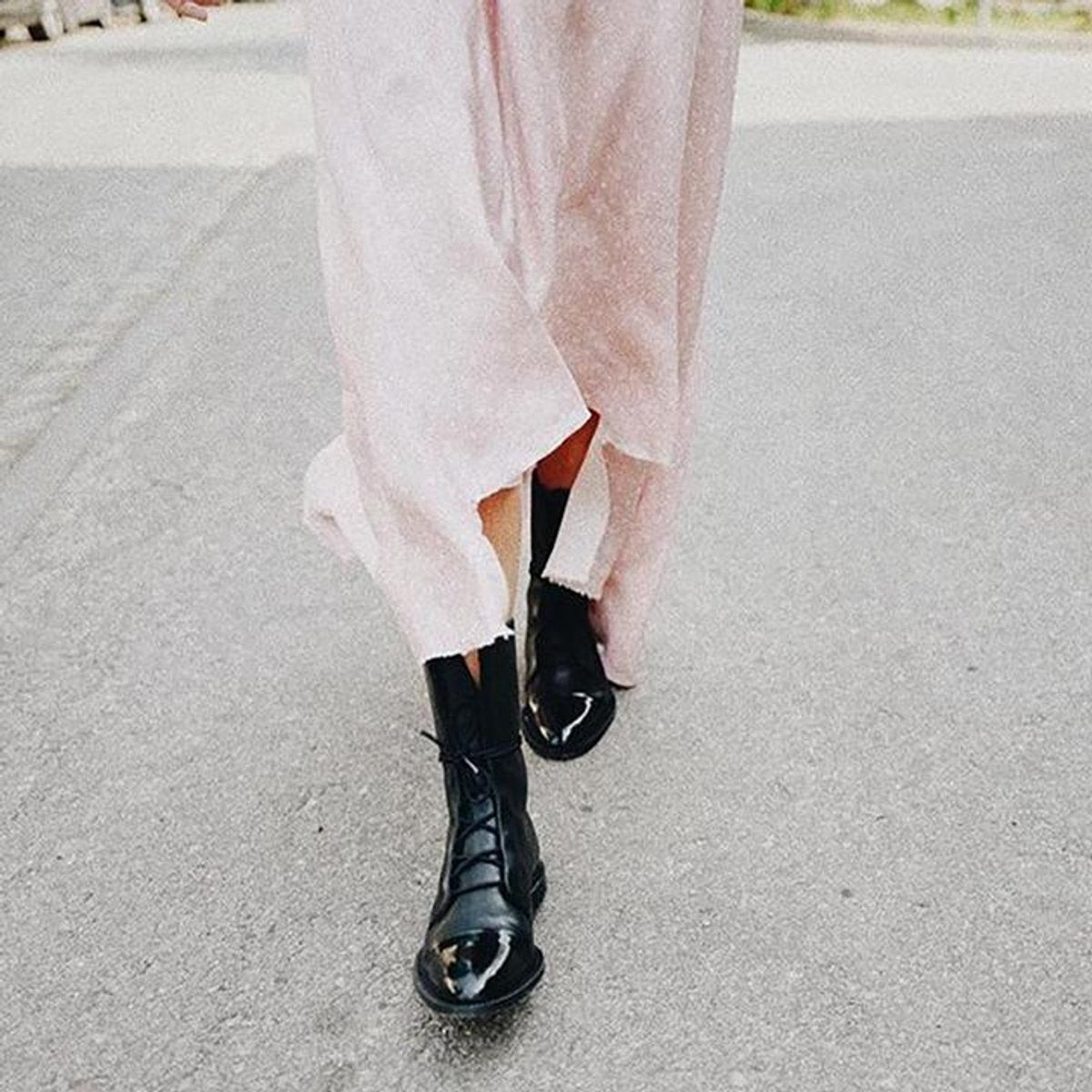 Charlotte Vintage Lace-Up Faux Leather Boots