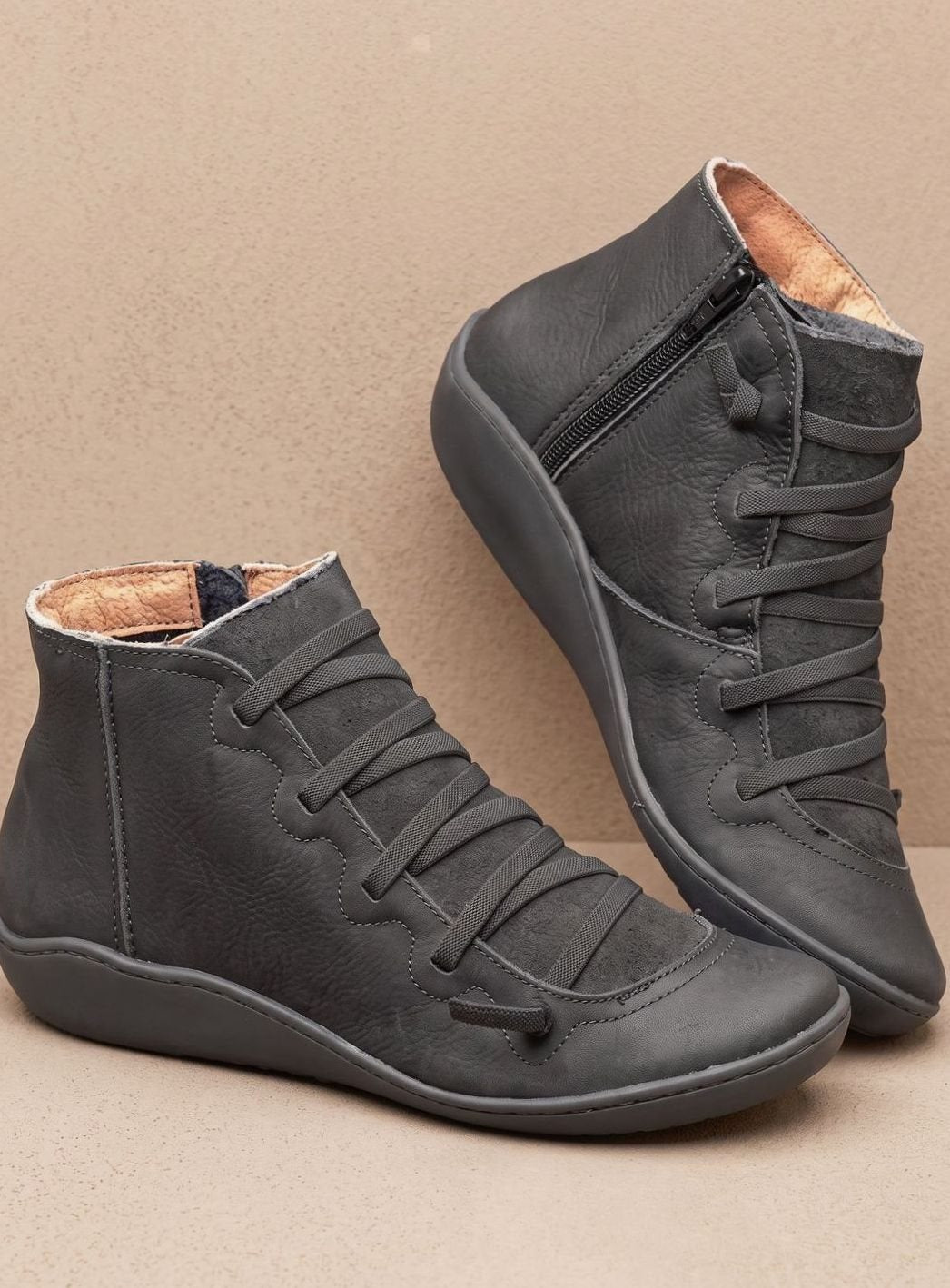 Johanna Waterproof Lace-Up Ankle Boots