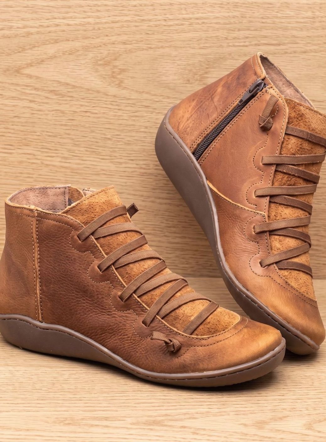 Johanna Waterproof Lace-Up Ankle Boots