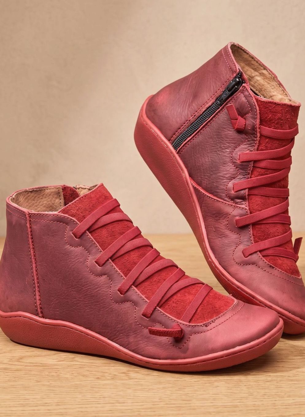 Johanna Waterproof Lace-Up Ankle Boots
