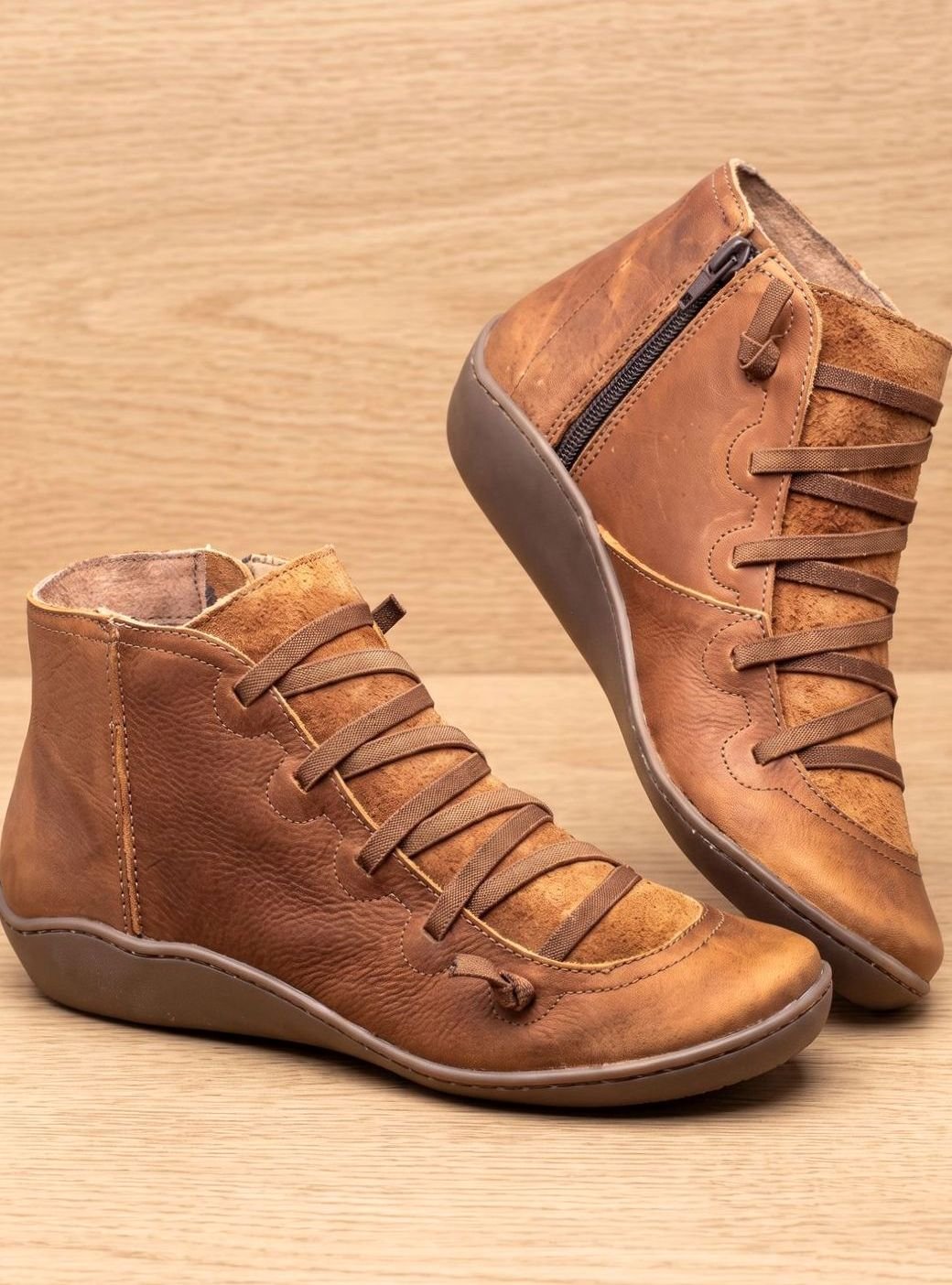 Johanna Waterproof Lace-Up Ankle Boots