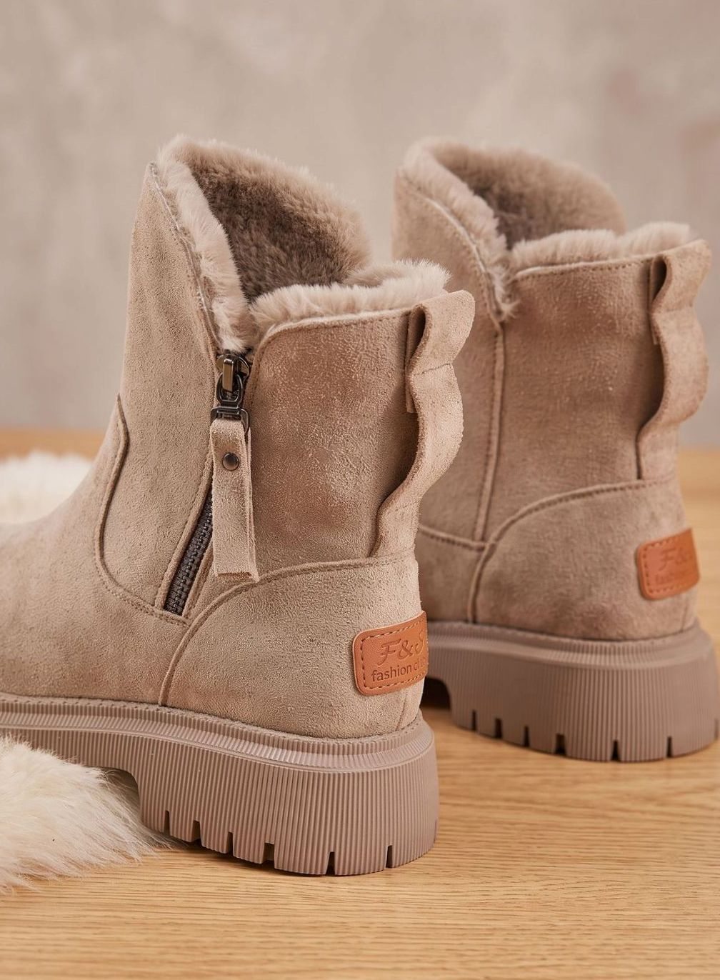 Leonie Fur-Lined Suede Winter Boots