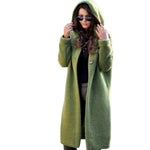 Amelie Long Hooded Chunky Knit Cardigan