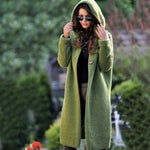 Amelie Long Hooded Chunky Knit Cardigan