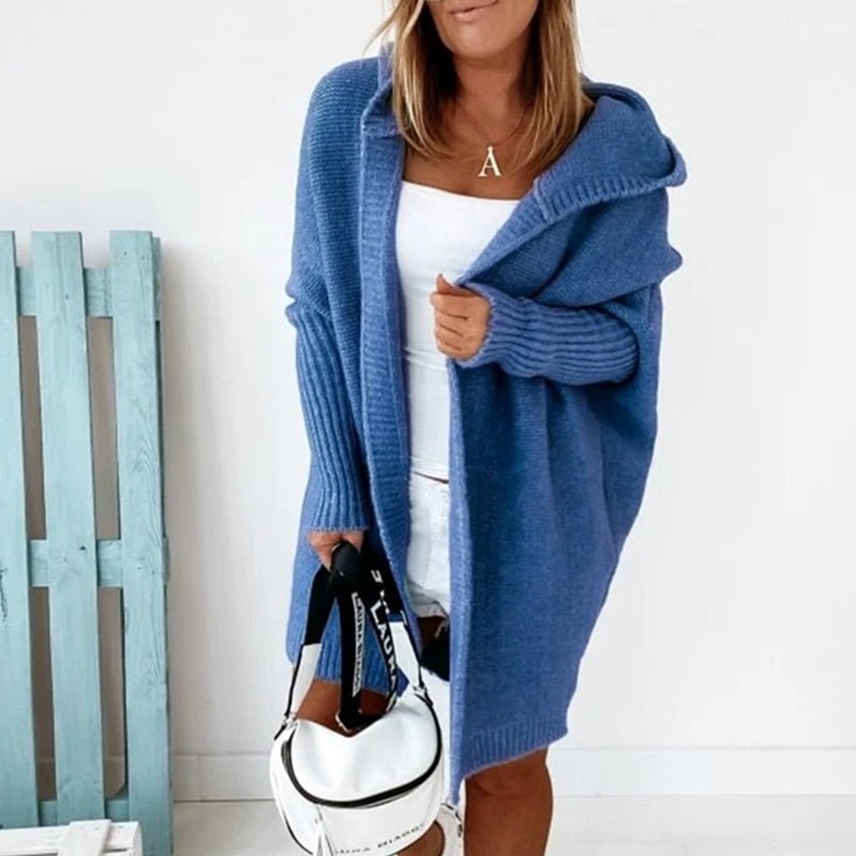 Annika Oversized Hooded Batwing Cardigan