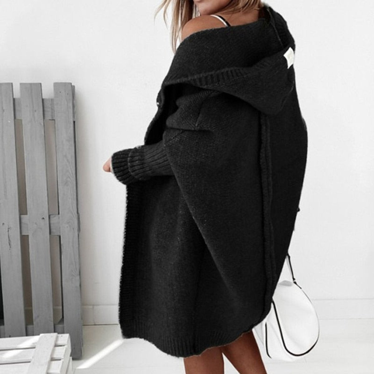 Annika Oversized Hooded Batwing Cardigan