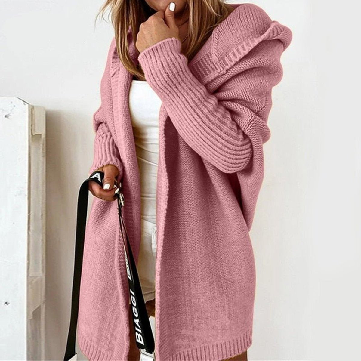 Annika Oversized Hooded Batwing Cardigan