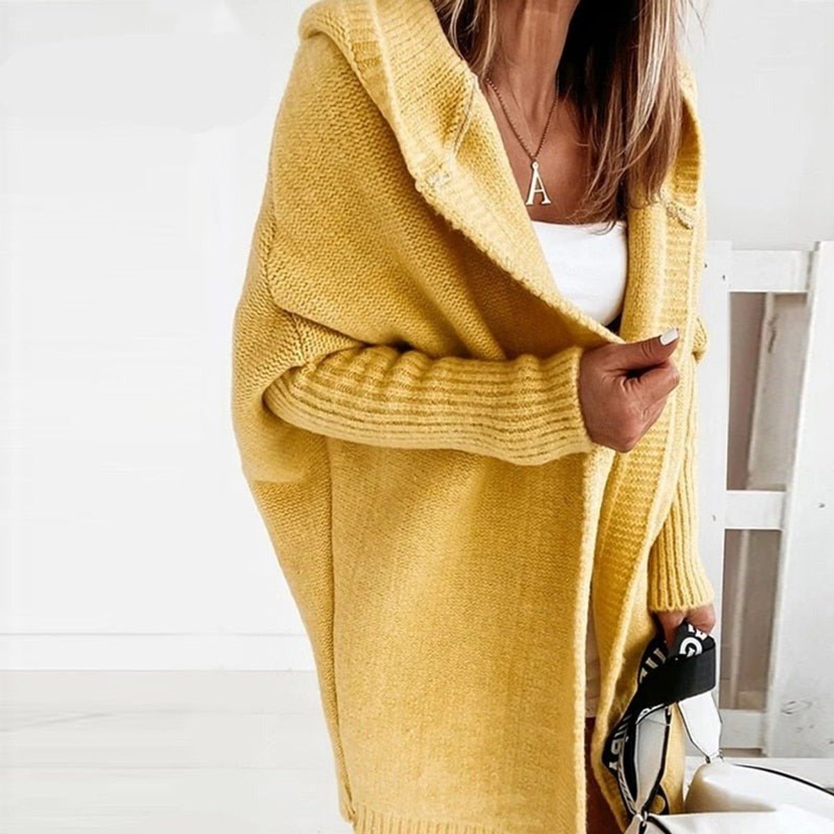 Annika Oversized Hooded Batwing Cardigan