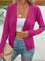 Marlene V-Neck Button-Front Cardigan