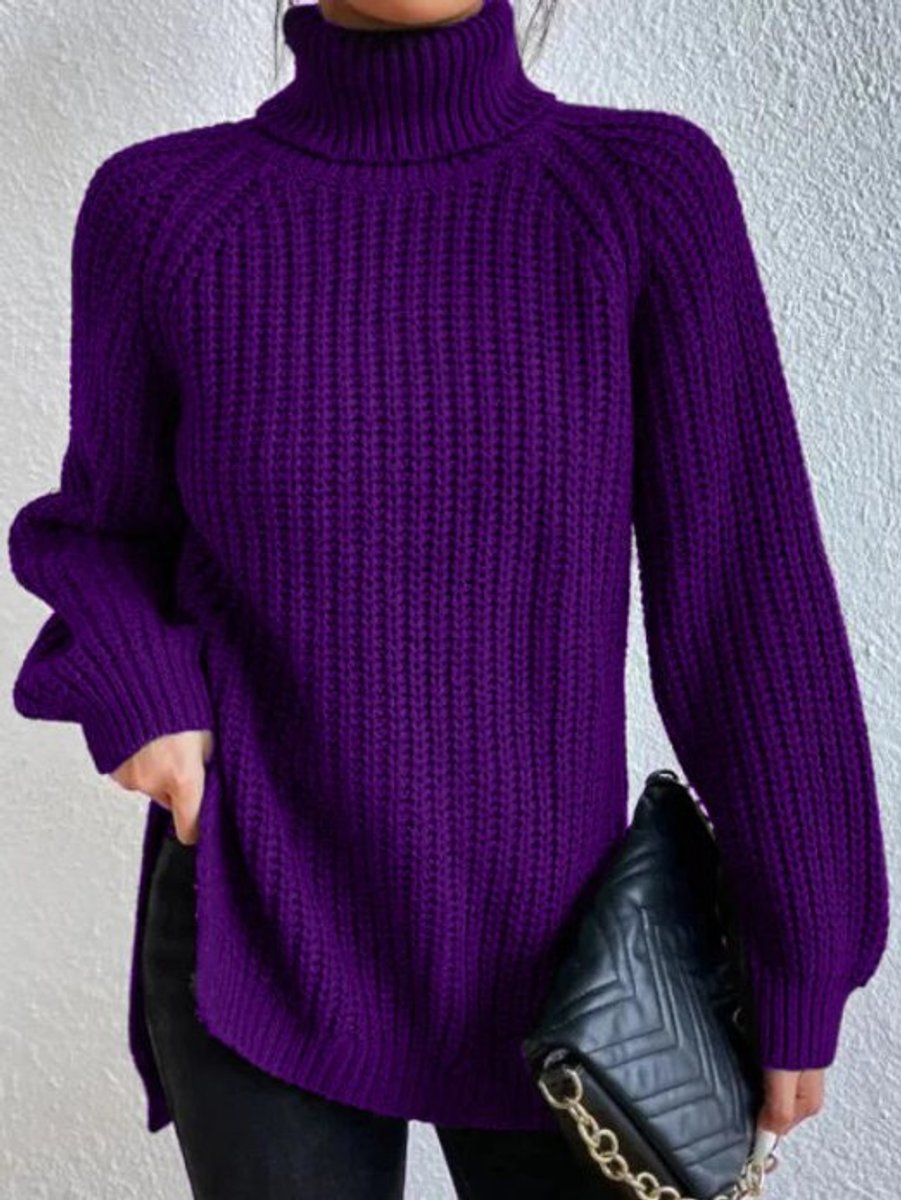 Amelie Chunky Knit Oversized Turtleneck Sweater