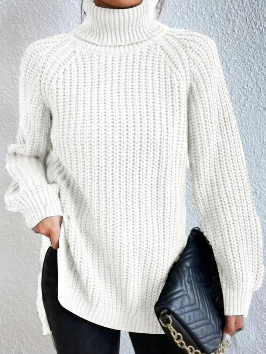 Amelie Chunky Knit Oversized Turtleneck Sweater