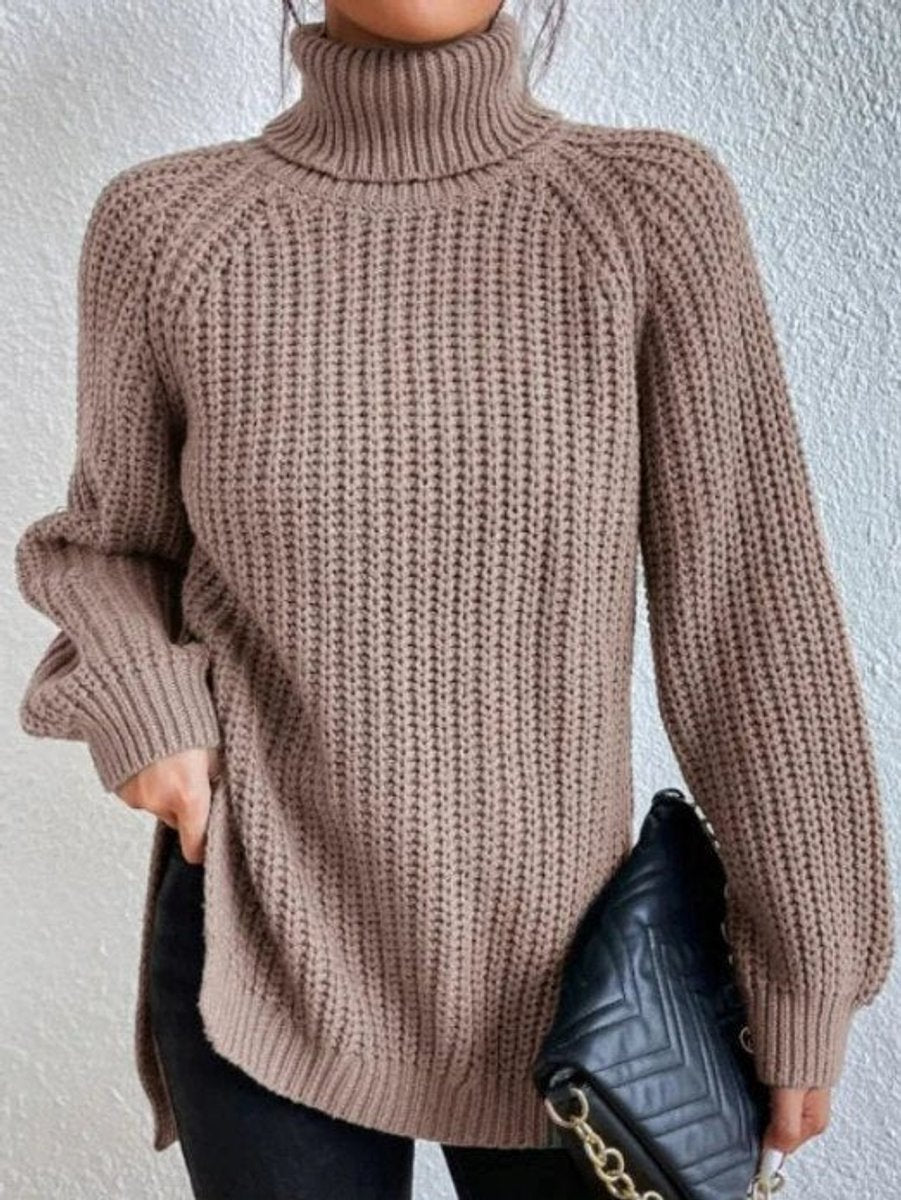 Amelie Chunky Knit Oversized Turtleneck Sweater