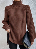 Amelie Chunky Knit Oversized Turtleneck Sweater