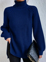 Amelie Chunky Knit Oversized Turtleneck Sweater