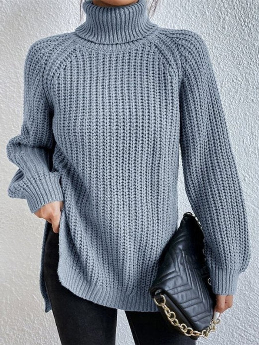 Amelie Chunky Knit Oversized Turtleneck Sweater