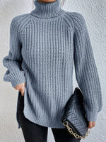 Amelie Chunky Knit Oversized Turtleneck Sweater