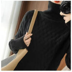 Charlotte Cable Knit Turtleneck Oversized Sweater
