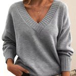 Katharina Soft V-Neck Oversized Longline Sweater